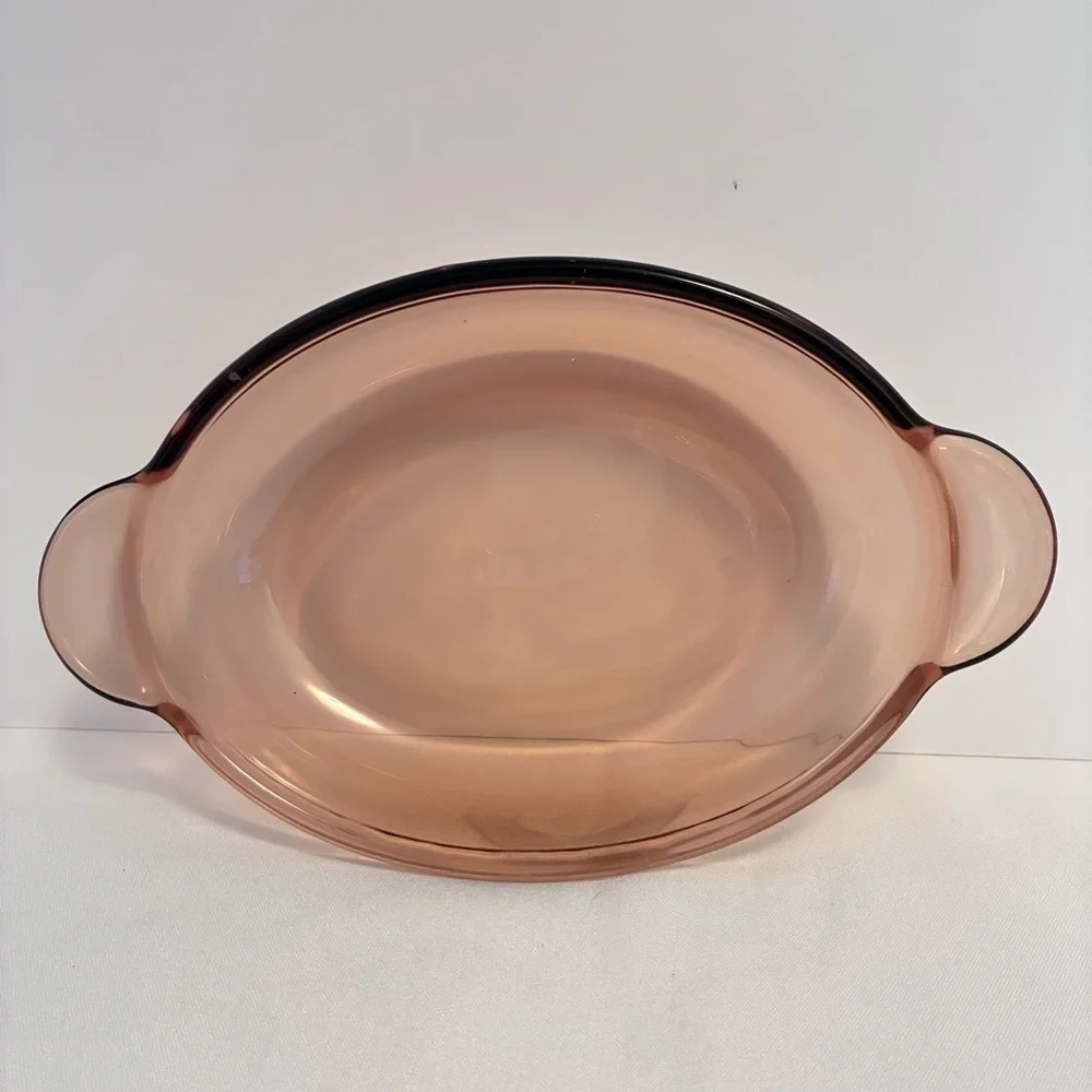 Corning Vision Amber V-14-B Casserette Oval Baking Dishes Set of 2 Vintage